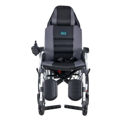 Fauteuil roulant inclinable à dossier haut