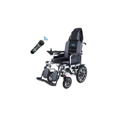 Fauteuil roulant inclinable à dossier haut