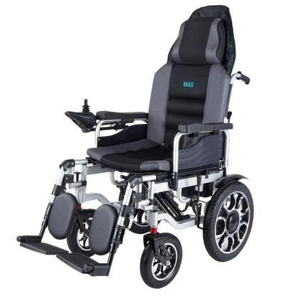 Fauteuil roulant inclinable à dossier haut